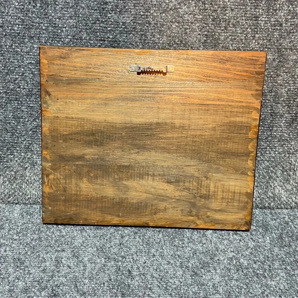 The Big One Vintage Wood Fish Plaque 3D Relief Rustic Nautical Cabin Lake Decor